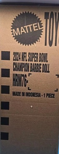 Kansas City Chiefs Superbowl Barbie 58 LVIII, Mint In Shipping Box - Picture 4 of 4