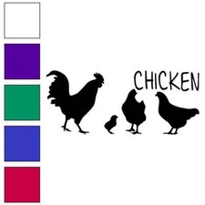 Chicken Rooster, Vinyl Decal Sticker, Multiple Colors  Sizes 6433