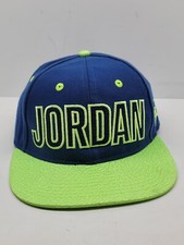 Jordan Youth Jumpman Hat Cap Adjustable Snapback Blue Neon Yellow