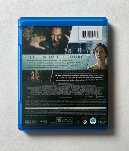 THE MATRIX RESURRECTIONS (2021) Keanu Reeves/Carrie-Anne Moss 2022 Blu-ray + DVD - Picture 2 of 3