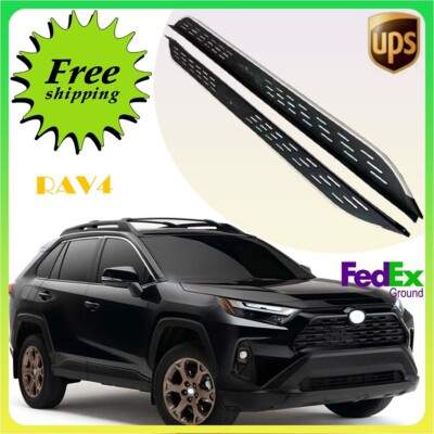 Passt für RAV4 2019-2023 2024 2PCS Fixed Running Board Side Step Pedal Nerf Bar