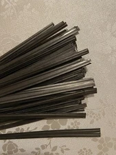 6" Plastic Twist Ties (6-inch) Genuine ULINE Pre-Cut Nose Wire for Mask - BLACK