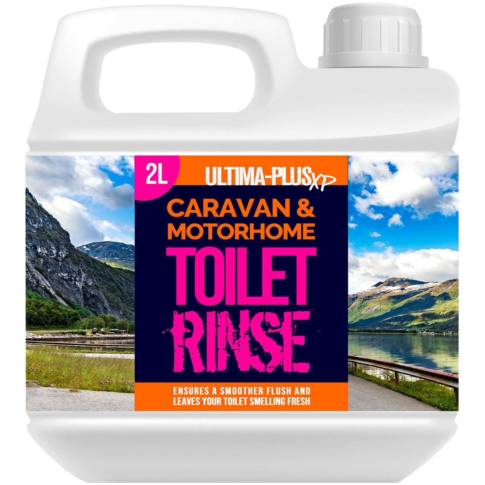 Ultima Plus Chemical Toilet Cleaner Fluid Pink Caravan Boat Motorhome 1 x 2L