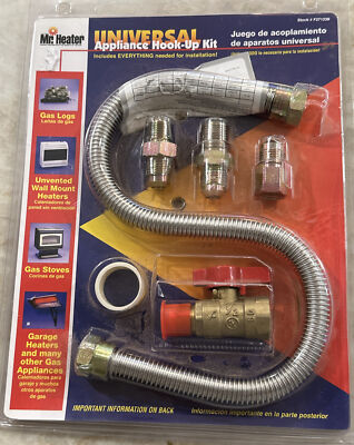 #ad Mr. Heater F271239 One Stop Universal Gas Appliance Hook Up Kit NEW SEALED $14.99