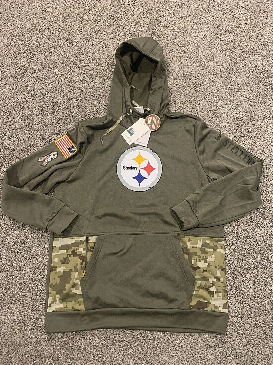 AUTHENTIC Nike 2022 Pittsburgh Steelers Salute to Service Therma Hoodie L -  3XL | eBay