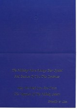 RARE ELVIS ORIGINAL CHRISTMAS CARD PRISCILLA AND LISA MARIE GRACELAND SENT