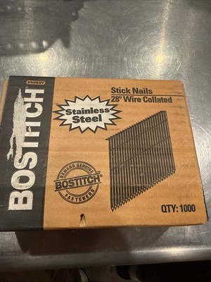 Stainless- Bostitch 2 3/8  Framing Nail 28 Degree -1000pcs S8DSS-1M