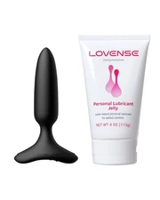 LOVENSE Hush 2 1'' Silicone Anal Vibrating Butt Plug Sex Toys+LOVENSE Lubricant