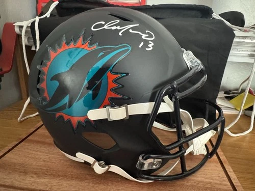 Dan Marino Signed Miami Dolphins Speed Full Size Rivalries NFL Helmet