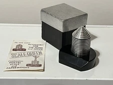 Kemper-Thomas Scale Queen Machine Age Postal Scale Paper Weight With Box Ex.