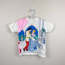 Vintage The Disney Short Short Sleeve Cinderella T-Shirt XS 2-4 USA
