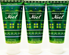 Bath Body Works VANILLA BEAN NOEL Nourishing Hand Cream, 2 fl oz/59 mL, NEW x 3