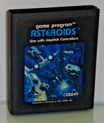 1981 * Asteroids * Atari VCS/2600 * nur Cartridge + ''P''