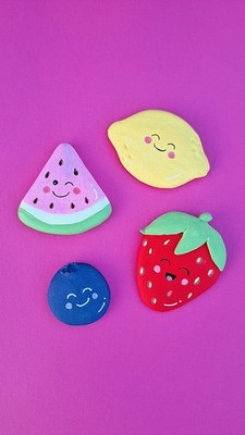 Kawaii Fridge Magnet Set   Handmade Cute Kitchen Decor