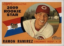 2009 Topps Heritage - Rookie Star Ramon Ramirez Cincinnati Reds RC Card #146. rookie card picture