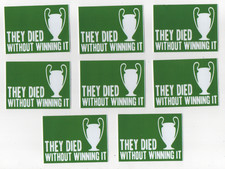 50 x GLASGOW CELTIC 8CM x 5.8CM STICKERS - GREEN BRIGADE PARKHEAD ULTRAS CFC