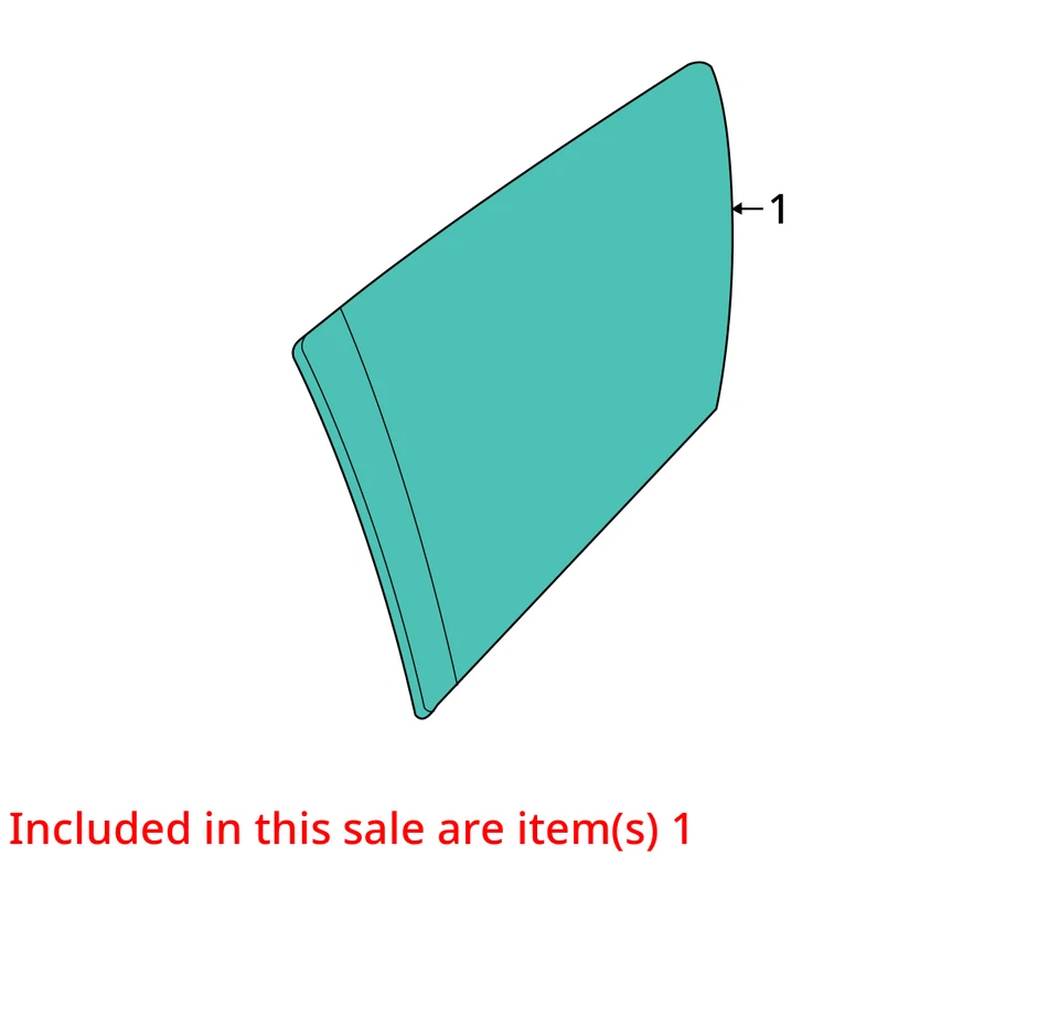 Подходит для 2017–2025 CHRYSLER PACIFICA RH пассажирское четверть стекла окно конфиденциальность изготовитель оборудования - Изображение 4 из 4