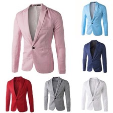 Men Polyester Regular Slight Stretch Comfy Bl...