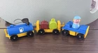 Vintage Fisher Price Little People Airport Fuel Tanker Luggage Vehicle Cart LOT