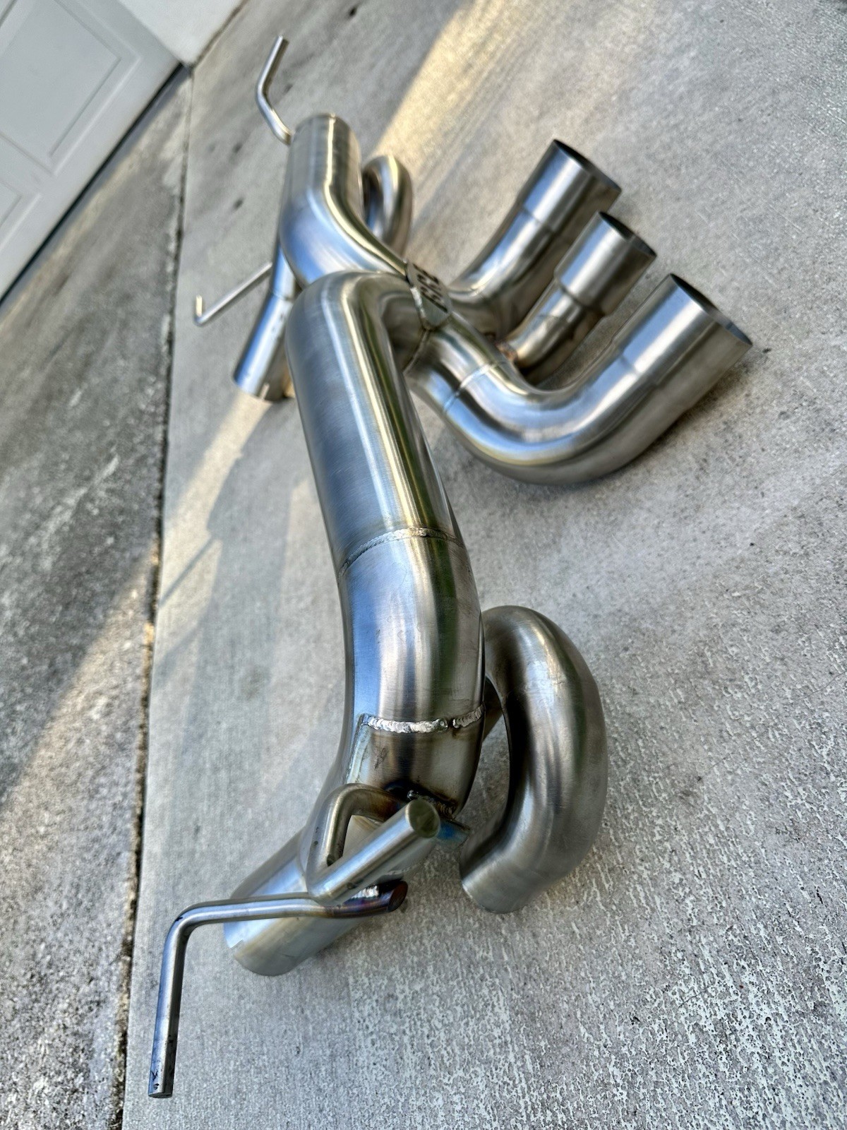 •Ferrari 458 Italia• Brooke Race Exhaust Inconel Rear X Pipe - Non Valved
