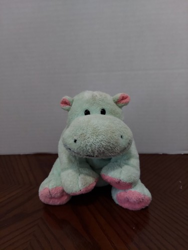 Vtg Ty Pluffies Tubby the Hippo Plush Stuffed Toy Mint Pink Lovey Beanbag 2002