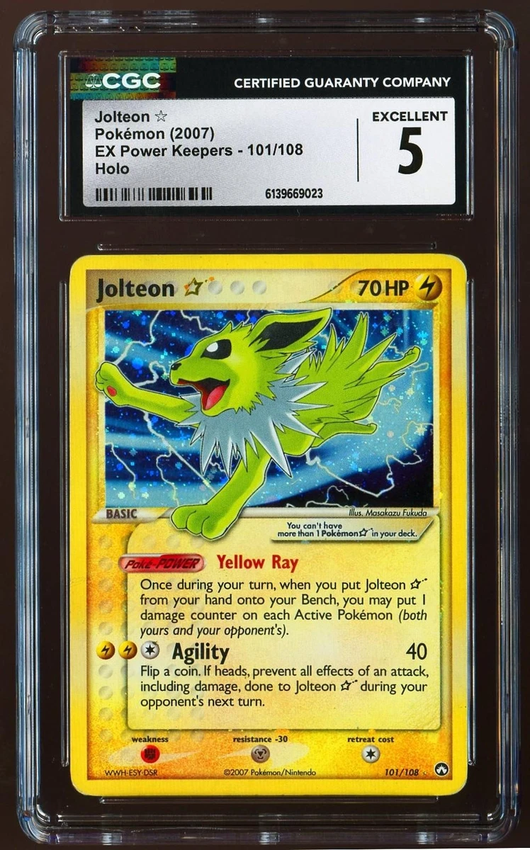 Jolteon Pokémon TCG EX Power Keepers Individual Collectible Card