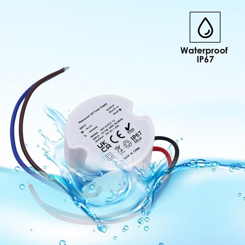 Noobibaba 12V LED Driver IP67, 12V Transformer 15W 1.25A, Waterproof Small LED - Picture 3 of 7