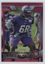 2015 Topps Chrome Rookies BCA Pink Refractor 140/399 TJ Clemmings #163 0f8