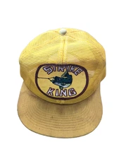 Vintage Strike King Bass Lucky Fishing Cap Hat, Well-Used :) Trucker Snapback