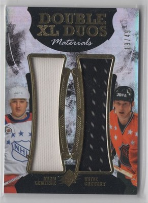 2016-17 SPx Double XL Duos Materials Mario Lemieux/Wayne Gretzky 19/49 #XD-LG