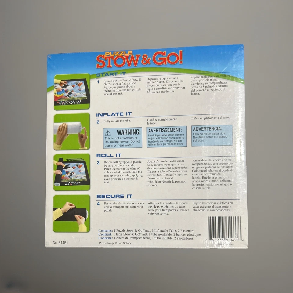 Puzzle Stow and Go Storage System Roll Up Mat 46”X26” Ravensburger New Sealed - Image 3 of 4
