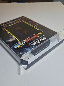 Warrior Vectrex Game with Custom Box and Overlay (Black Box and Cart)
