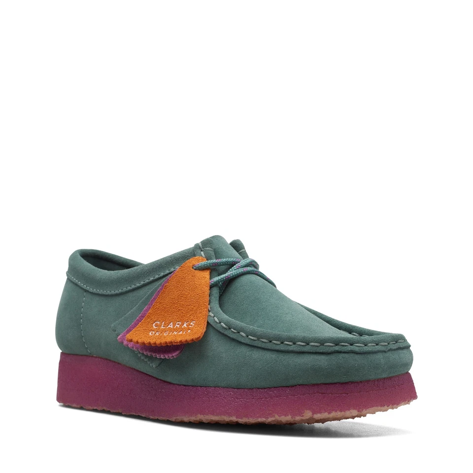 Clarks Wallabee 26168644 Womens Green Oxfords & Lace Ups Casual Shoes - Image 2 of 4