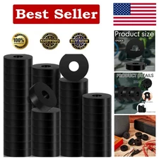 Mechanical Vibration Isolation Pads - 64 Rubber Washers, 1.5 Inch x 0.4 Inch