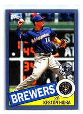 Keston Hiura 2020 Topps 1985 35th Anniversary Blue #85-60 Milwaukee Brewers