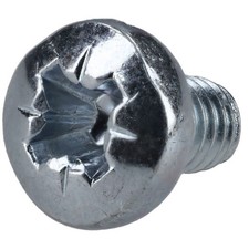 Image of R-TECH 337041 Pozi Pan Head Machine Screws BZP M4 6mm - Pack Of 100