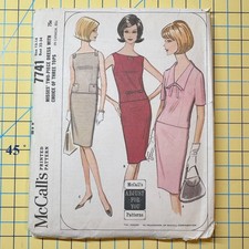 McCalls 7741 Vintage 60 s Womens Dress Sewing...