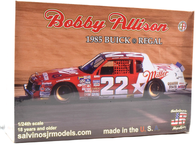 #ad Salvinos JR Models quot;Millerquot; Bobby Allison 1985 Buick Regal 1 24 Model Car Kit $29.99