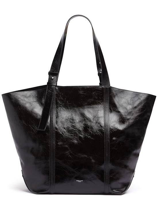 Golden Goose - Women - Shopping 247 shiny leather tote bag - Black 283490₽