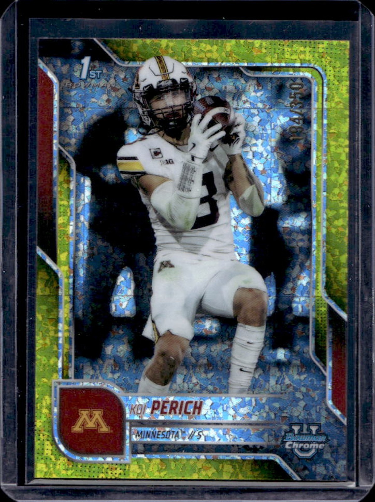 2025 Bowman Chrome U Koi Perich Yellow Mini-Diamond Refractor 1st #/350