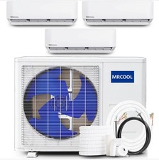 Three Zone Mini Split AC Heat Pump Ductless AC Multi Zone MRCOOL 9K+9k+12K