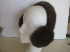 NEW MAHOGANY FUR Mink Earmuffs affordable Great prices