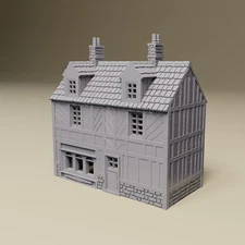 Lisieux Half Timber Normandy Houses | 15mm, 20mm, HO or 28mm Scale WWII tabletop