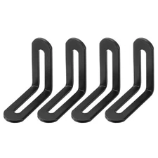4-Pack Adjustable L-Shape Corner Brace, 1.9x1.9 in Right Angle[Black]