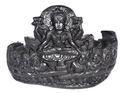 Lakshmi Idol - Laxmi Devi Samundra Manthan Story on Golden Sudarshan Shaligram