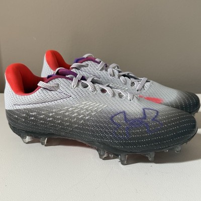 Under Armour BLUR SMOKE MC GREY METALLIC Cleats Womens Size 7.5 3025123-100