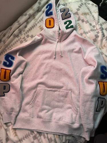 Sweat à capuche gris Supreme Team 2022 taille X Large