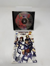 SEGA Saturn - Virtua Cop 2 - Disc and manual Only Authentic Tested And Working