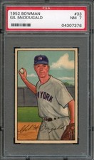 BB - 1952 Bowman - #33 - Gil McDougald - PSA 7 - NM