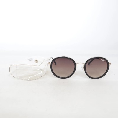 Quay, Sonnenbrille, Rund, Schwarz, Damen #iJ4